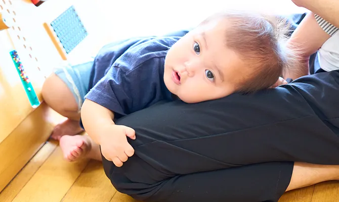 赤ちゃんの寝顔