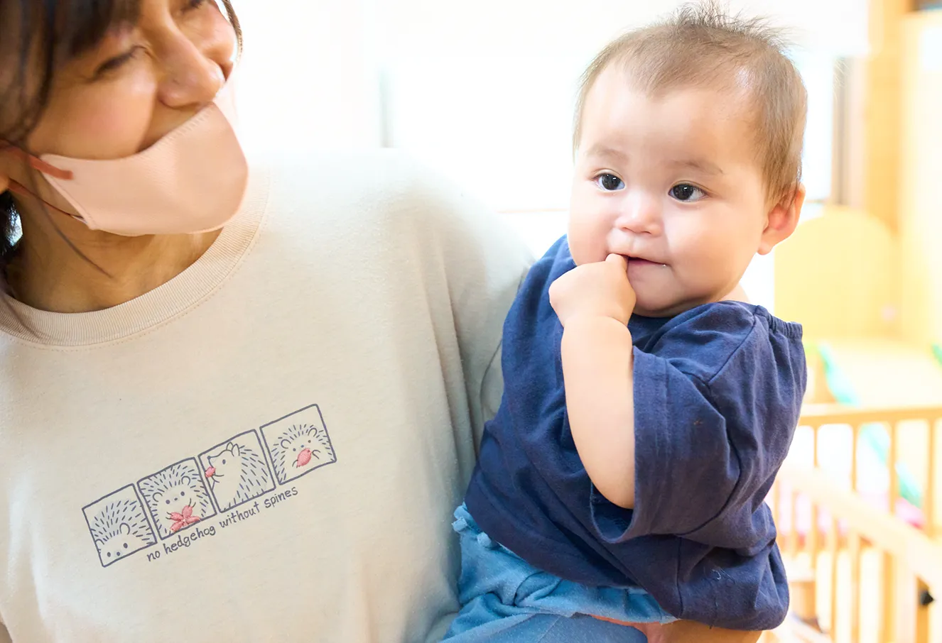 笑顔の赤ちゃん